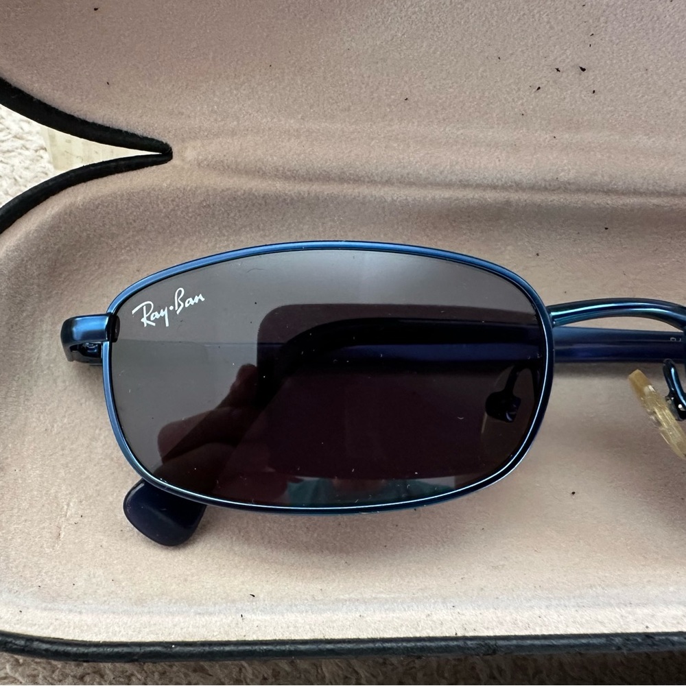 Ray-Ban Jr Blue Rectangular metal frames Sunglass… - image 2